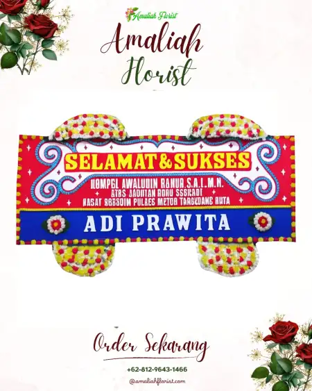 Papan Bunga Ucapan Selamat Way Lima
